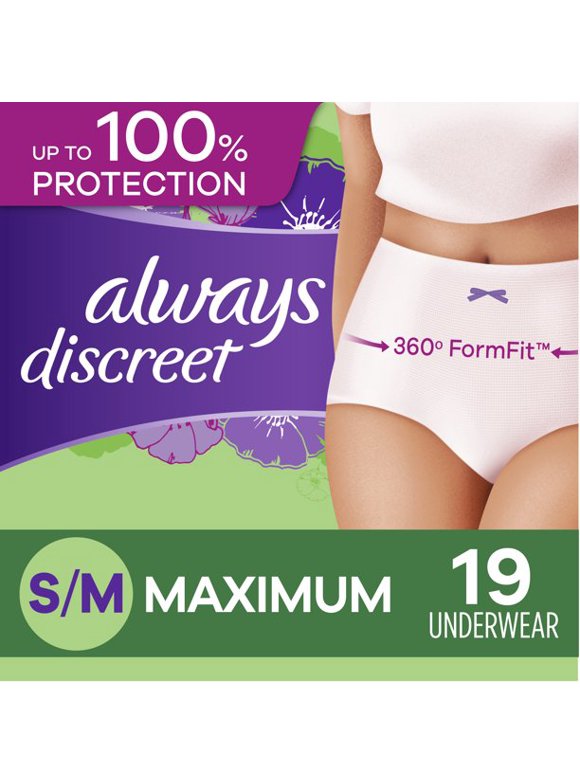 Always Discreet Underwear in Always Discreet
