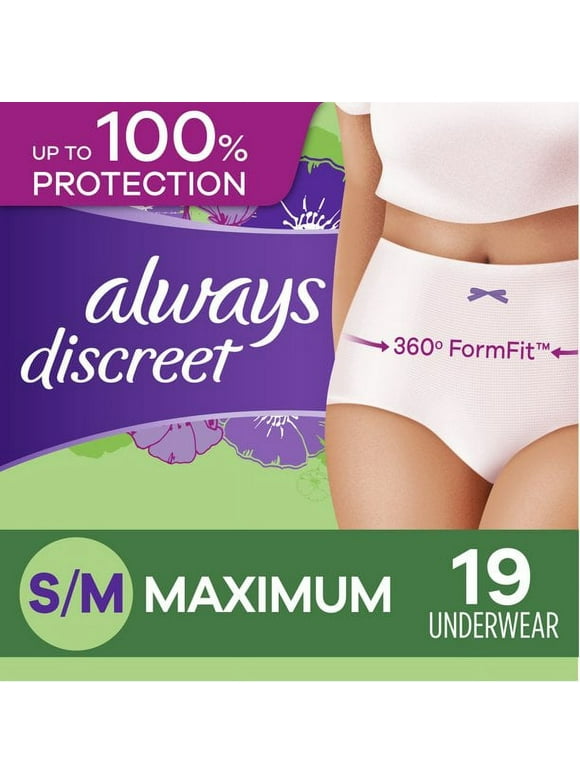 Always Discreet Underwear in Always Discreet