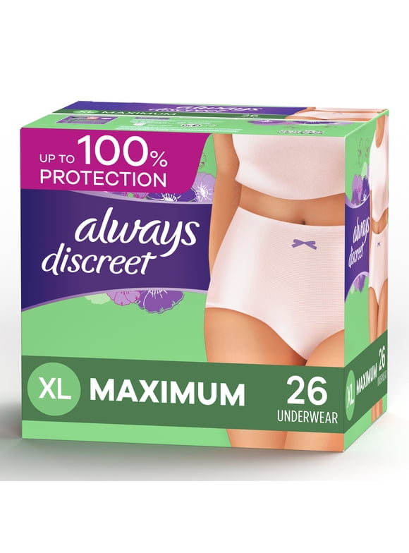 Always Discreet Underwear in Always Discreet - Walmart.com