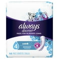 thumbnail image 1 of Always Discreet Moderate Absorbency Incontinence Pads, 66 ct, 1 of 13