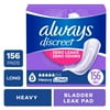 Always Discreet Adult Incontinence Pads for Women, Heavy Absorbency, Long Length, Postpartum Pads,  Count
