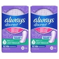 thumbnail image 1 of Always Discreet Ultra Thin Incontinence Liners, Regular Length 30 ea (Pack of 2), 1 of 10