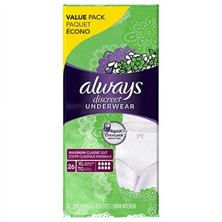 Always Discreet incontinence underwear, maximum classic cut, extra