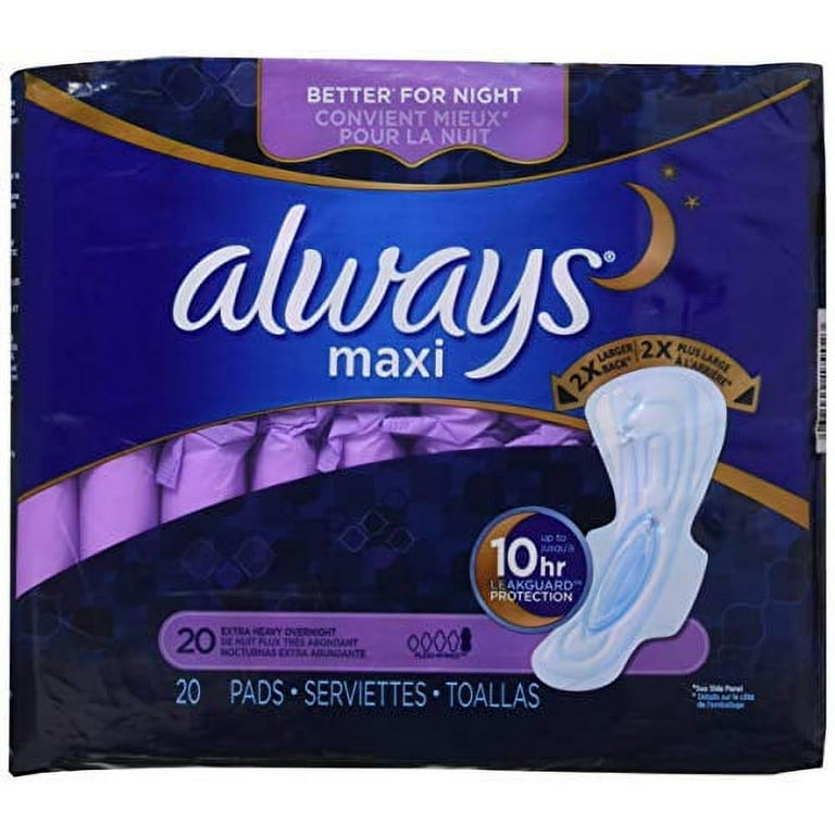 Always Pads, Maxi, Flexi-Wings, Extra Heavy Overnight - 54 pads