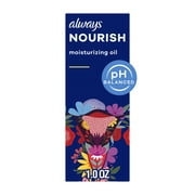 Always Feminine Hygiene Moisturizing Oil for Intimate Skin, Fragrance-Free Liquid, 1 fl oz