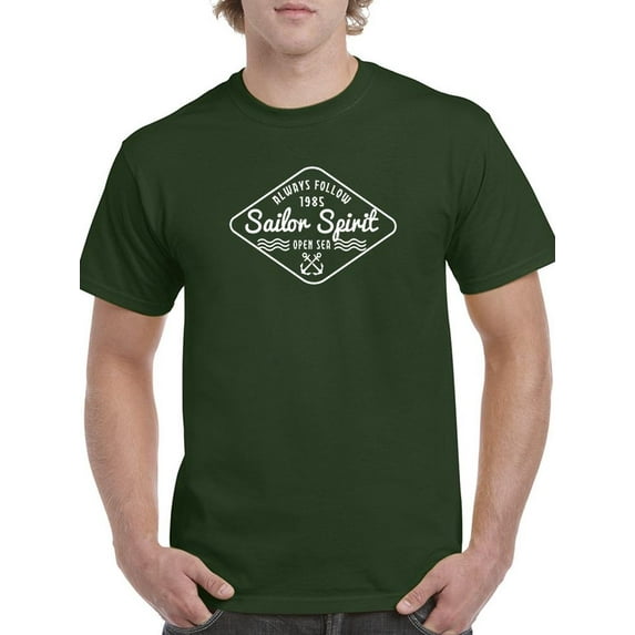 Always Follow Sailor Spirit T-Shirt Men -Image by Shutterstock, Male x-Large