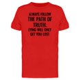 thumbnail image 1 of Always Follow The Path Of Truth Tee Men's -Image by Shutterstock, 1 of 1