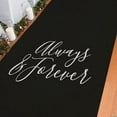 thumbnail image 1 of Always & Forever Black Aisle Runner, Wedding, Party Decor, 1 Piece, 1 of 2