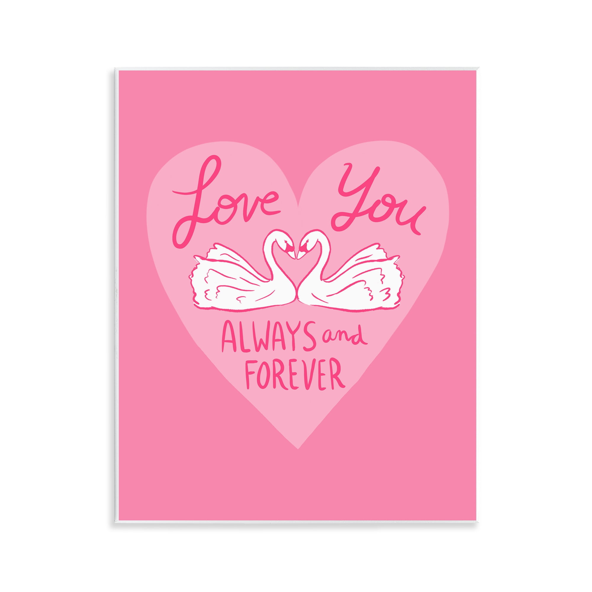 Always & Forever Swans Wall Plaque Art, design by Juliet Meeks