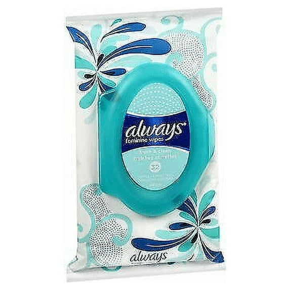 Always Fresh & Clean Feminine Wipes 32 ct