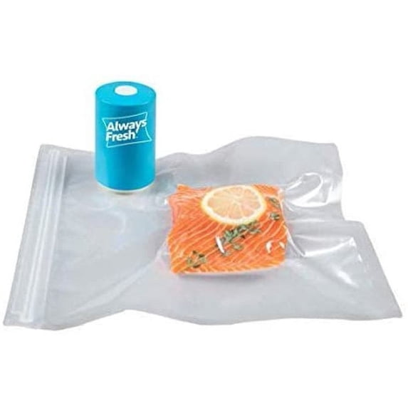 Always Fresh Vacuum Food Sealer with 6 Reusable Bags - Variations Available