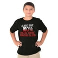 thumbnail image 1 of Always Give 100 Unless Donating Blood Crewneck T Shirts Boy Girl Teen Brisco Brands L, 1 of 6