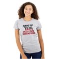 thumbnail image 1 of Always Give 100 Unless Donating Blood Womens Slim Fit Graphic Tee Brisco Brands L, 1 of 5