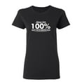 thumbnail image 1 of Always Give Hundred Percent Unless You're Donating Blood Sarcastic Novelty Gift Idea Adult Humor Funny Women's Casual Tees, 1 of 3