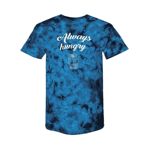 Always Hungry Tie-Dye Crystal Men -Smartprints Designs, Male x-Large