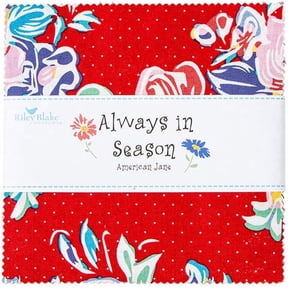 Always In Season Riley Blake Stacker by American Jane; 42 - 5" Precut Fabric Quilt Squares