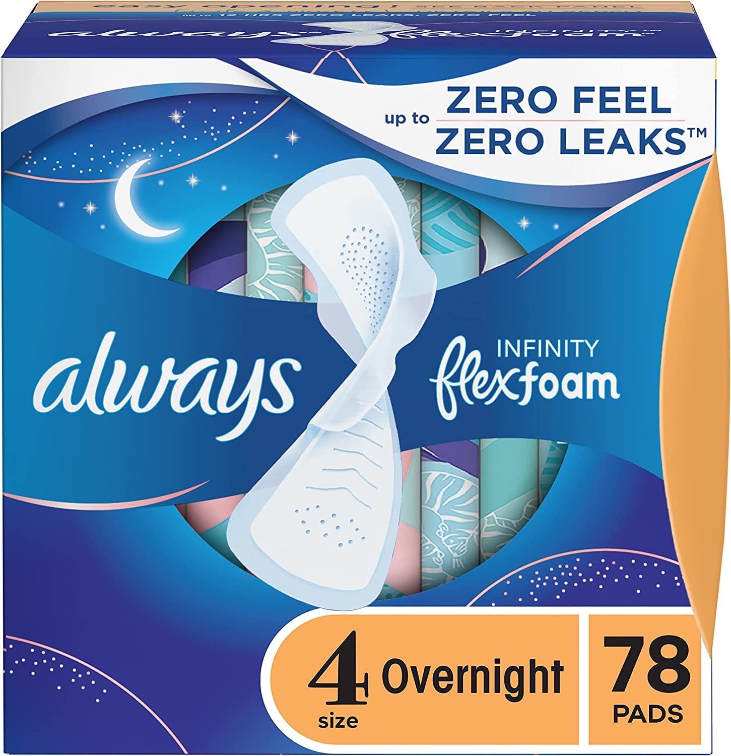 Always Infinity FlexFoam size4 ・ 3 箱セット Always Infinity Feminine Pads, Size 4, Overnight Absorbency