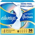 thumbnail image 1 of Always Infinity Pads, Size 1, Regular, with Wings, 36 Count, 1 of 13