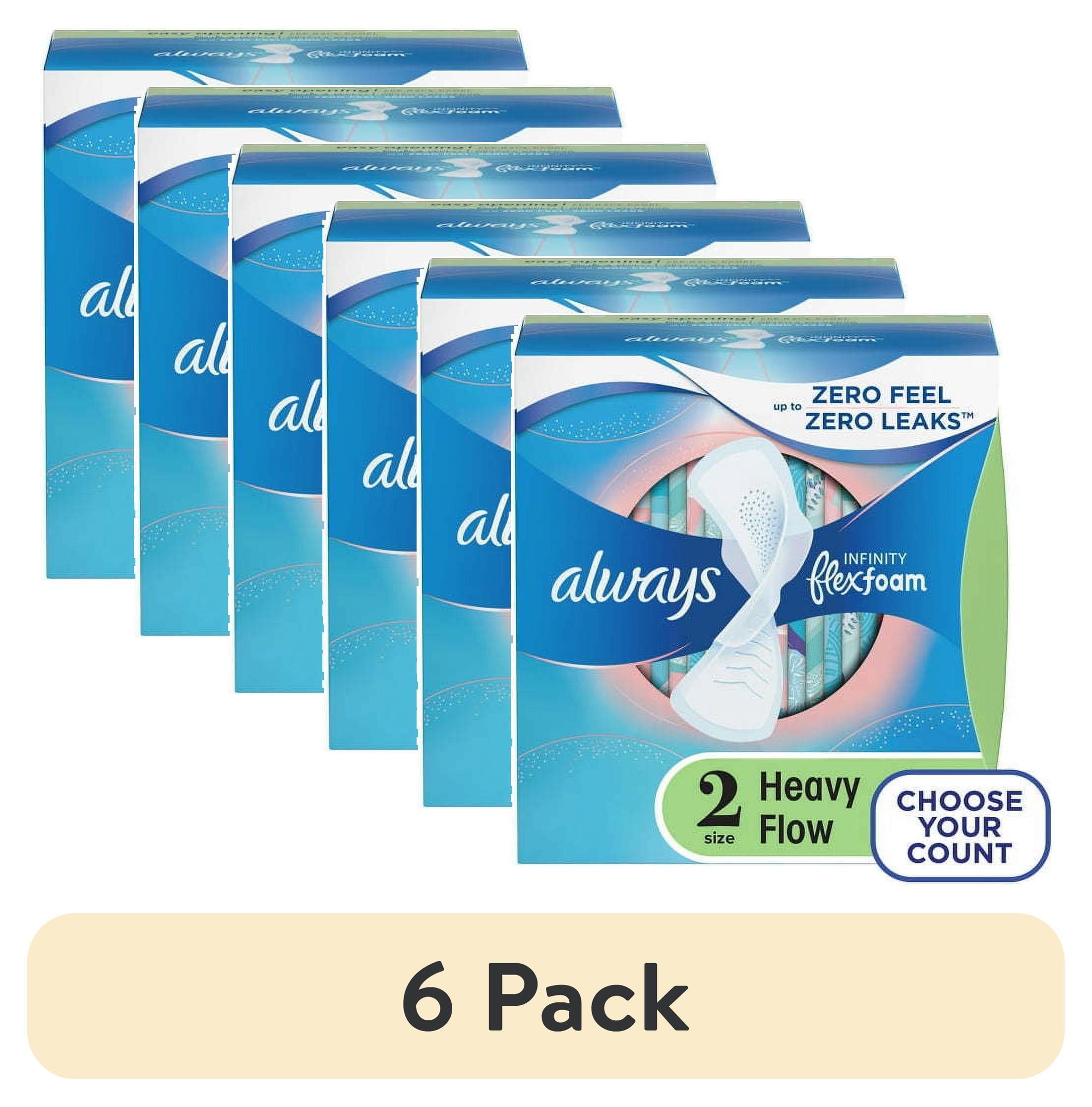 Always Infinity Flexfoam Pads for Women Super Absorbency Unscented; 16 Ct Size 2 - Walmart.com Always Infinity Flexfoam Pads for Women Super Absorbency Unscented; 16 Ct Size 2 - Walmart.com