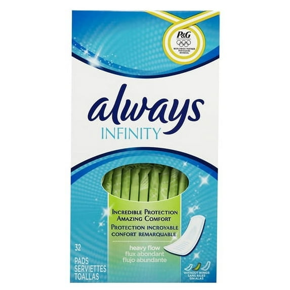 Always Infinity, Pads Without Wings, Heavy, 32 ea