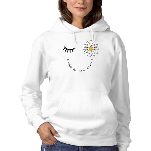 Always Keep Positive Attitude Hoodie Women -Image by Shutterstock, Female Large
