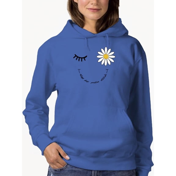 Always Keep Positive Attitude Hoodie Women -Image by Shutterstock, Female x-Large