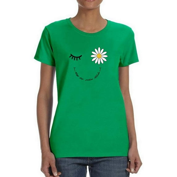 Always Keep Positive Attitude T-Shirt Women -Image by Shutterstock, Female Large
