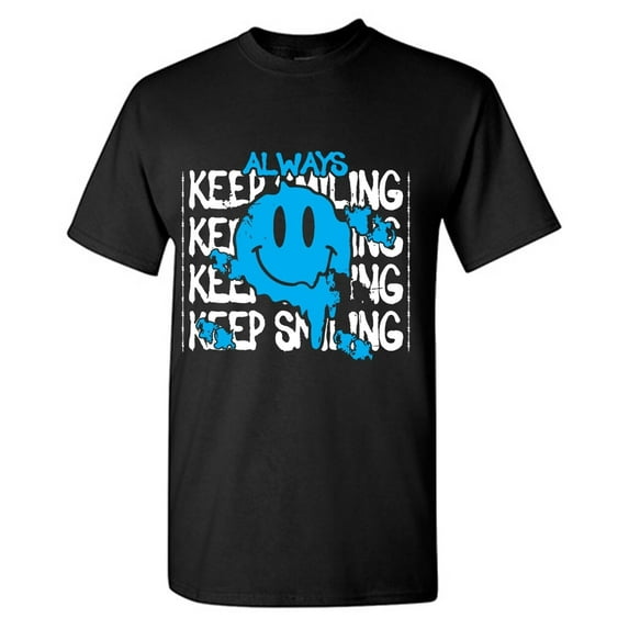 Always Keep Smiling Sarcastic Humor Graphic Novelty Funny Tall T Shirt