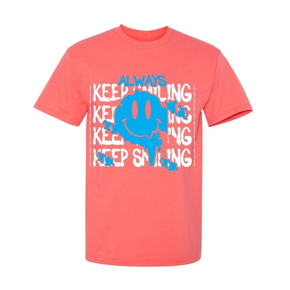 Always Keep Smiling Sarcastic Humor Graphic Tees Gift For Mens Novelty Funny T Shirt