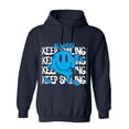 thumbnail image 1 of Always Keep Smiling Sarcastic Humor Novelty Funny Men's Hoodies, 1 of 2