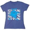 thumbnail image 1 of Always Keep Smiling Sarcastic Humor Novelty Funny Women's Casual Tees, 1 of 3