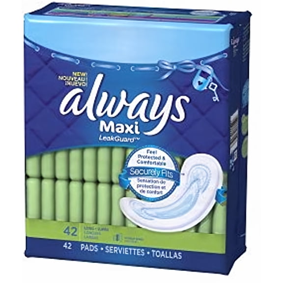 Always Long Maxi Pads Super Without Wings (Pack of 12)