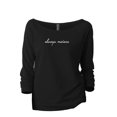 thumbnail image 1 of Always Manana Women's Fashion Slouchy 3/4 Sleeves Raglan Lightweight Sweatshirt Black X-Large, 1 of 3