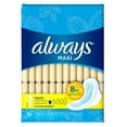 Always Maxi Size 1 Regular Pads with Flexi Wings, 36 Count - Walmart.com