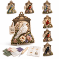 thumbnail image 1 of Always Near 3D Fabric Poke Art Memory Lantern Kit, No-Sew Bird Memorial Craft Kit with Poke Tool and Guided Pattern for Adults, Bookshelf Mantel and Home Decor, 1 of 6