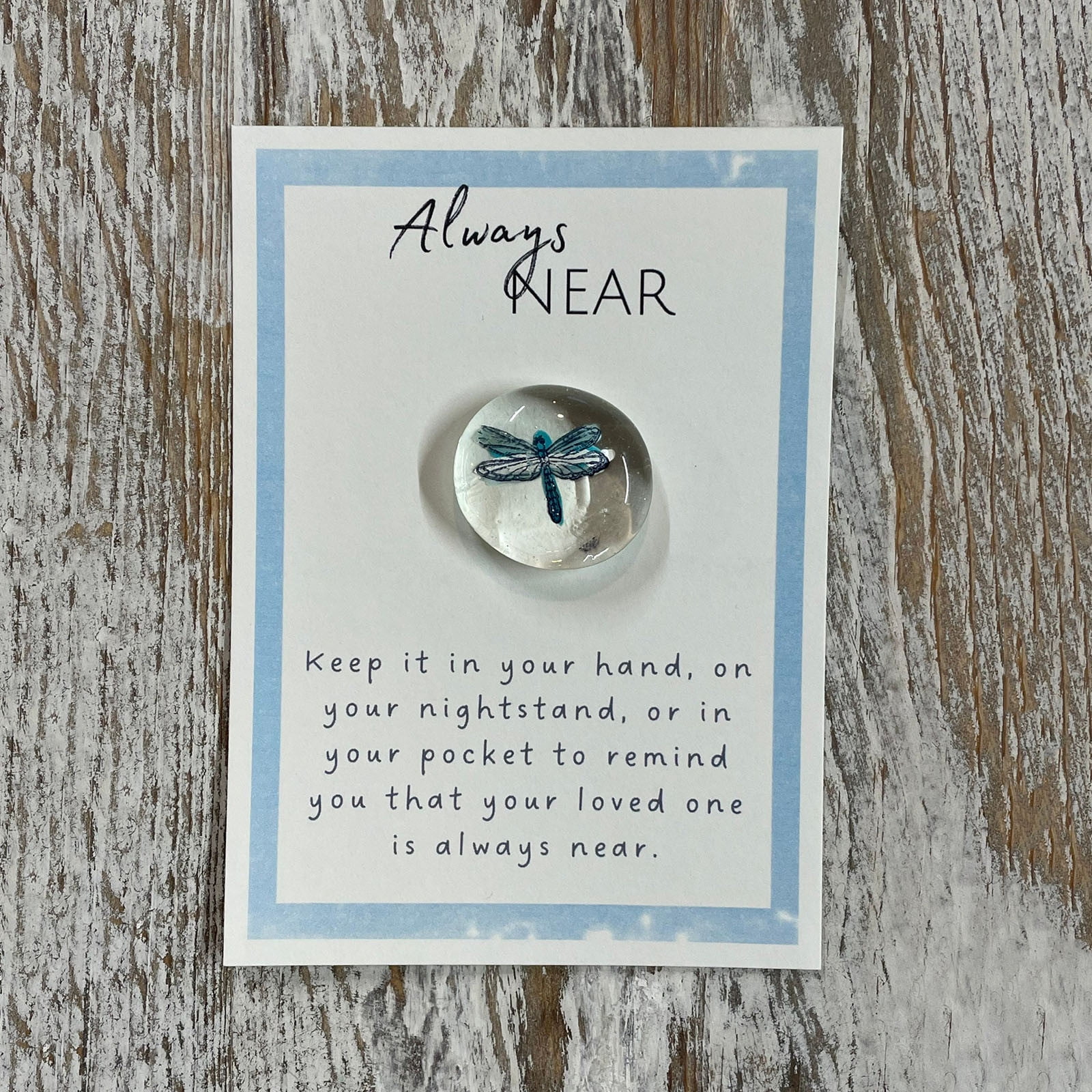 Always Near Glass Gem Angelversary Remembrance Gift Condolence Gift