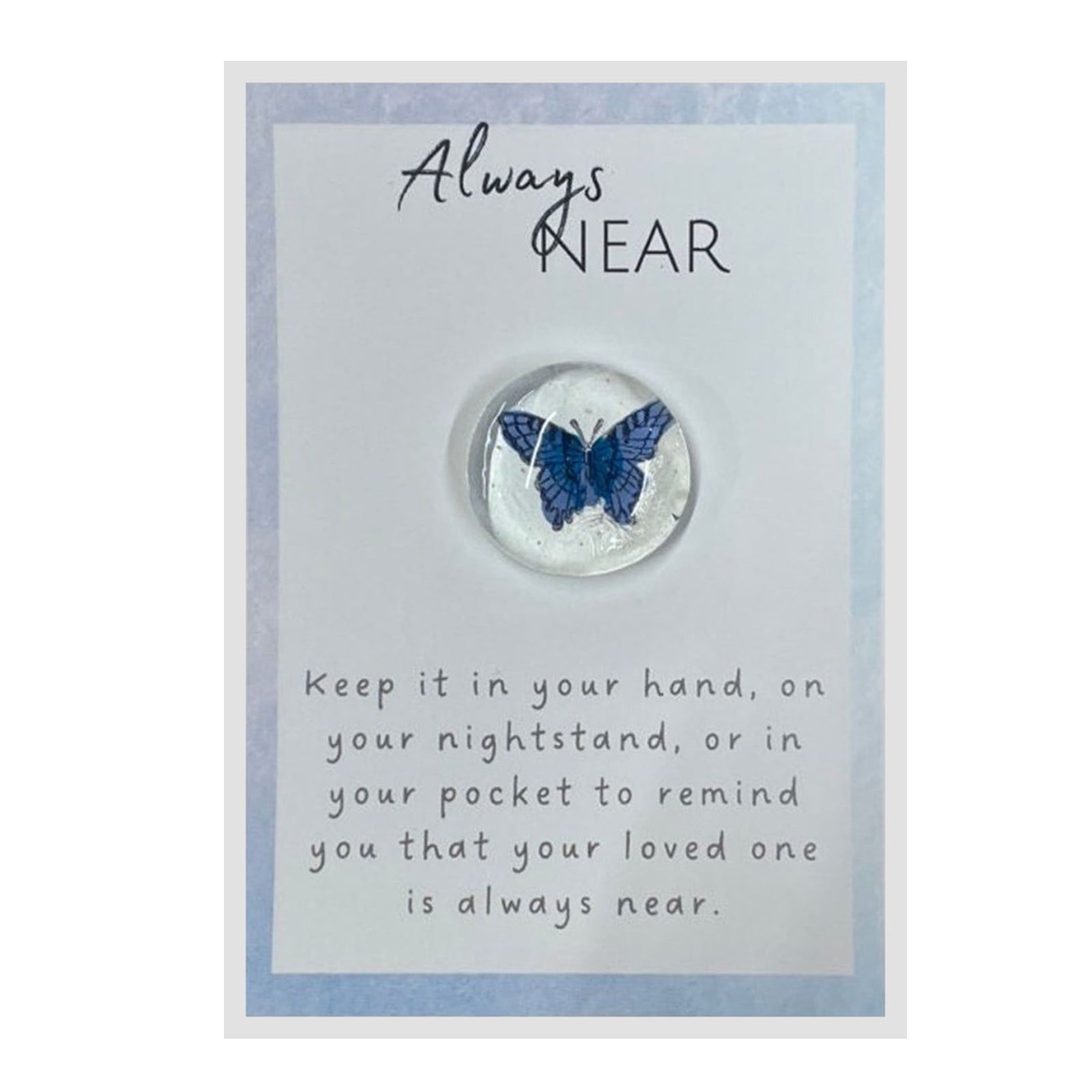 Always Near Glass Gem Angelversary Remembrance Gift Condolence Gift