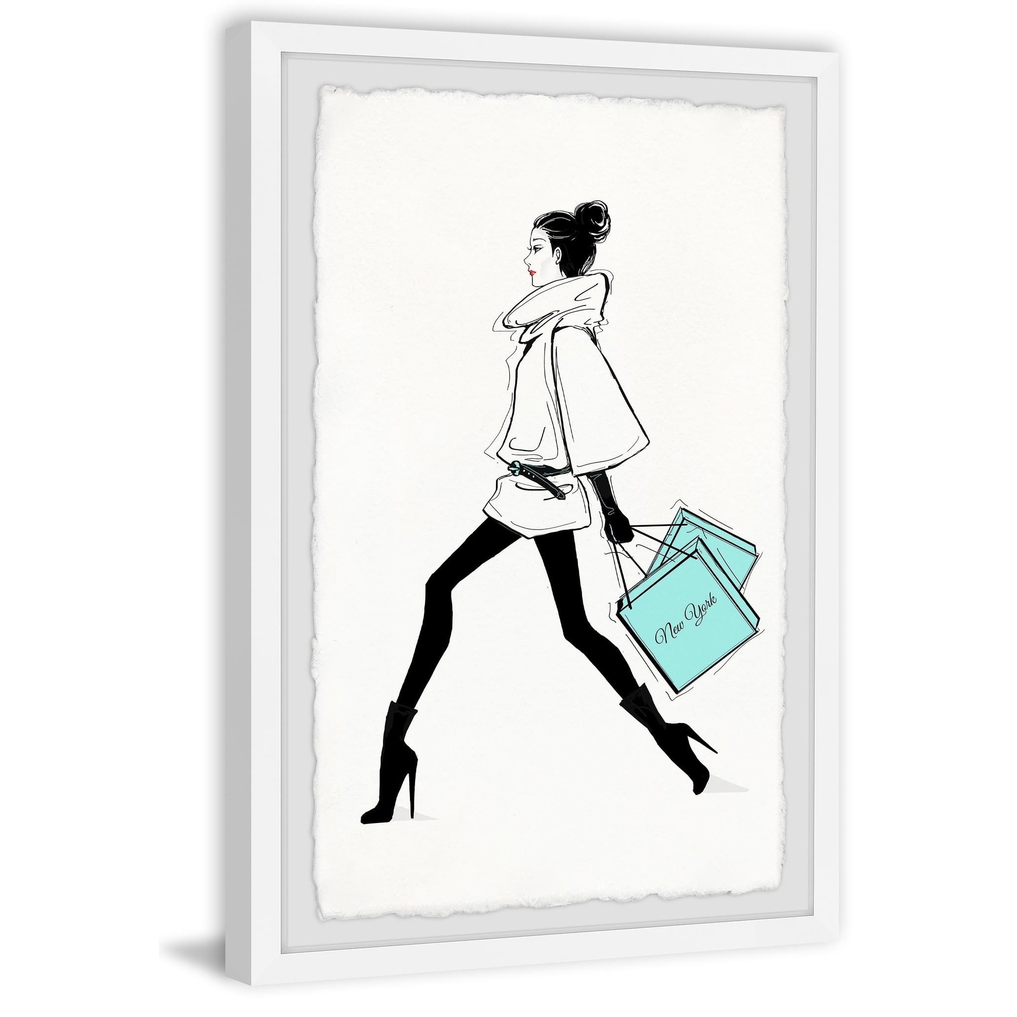 Always On The Go Ii Framed Painting Art Print, 12.00" x 1.50"