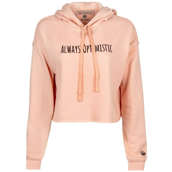Always Optimistic Alive Crop Hoodie-Super Soft & Inspiring