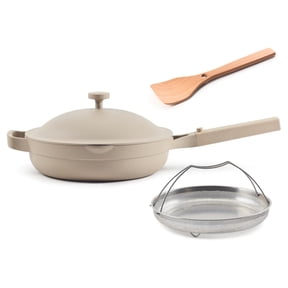 Always Pan 2.0-10.5-Inch Nonstick, Toxin-Free Ceramic Cookware | Versatile Frying Pan, Skillet, Saute Pan | Stainless Steel Handle | Oven Safe | Lightweight Aluminum Body | Steam Regular - 10.5"