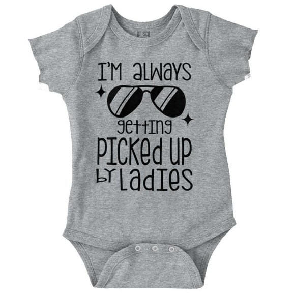 Always Picked Up By Ladies Funny Bodysuit Jumper Boys Infant Baby Brisco Brands 12M