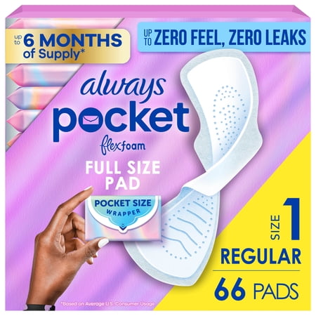 ALWAYS POCKET FLEXFOAM PADS, SIZE 1, REGULAR, WINGS,...