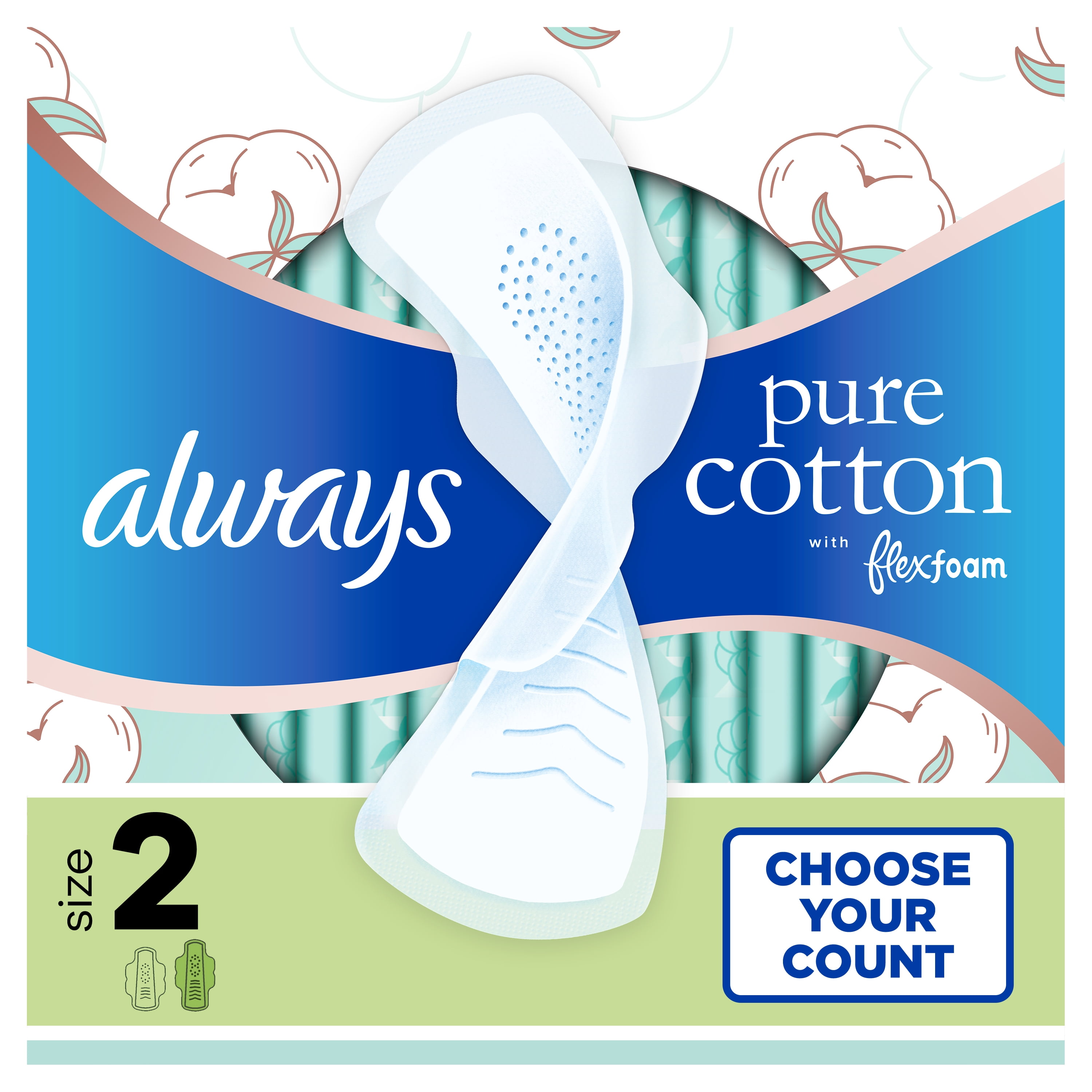 Always Organic Cotton Protection Ultra Normal Wings Sanitary