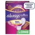 thumbnail image 1 of Always Radiant Daily Liners Light Absorbency, Long Length, 46CT, 1 of 11