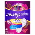 thumbnail image 1 of Always Radiant Daily Liners Regular Absorbency Unscented 48 count, 1 of 5
