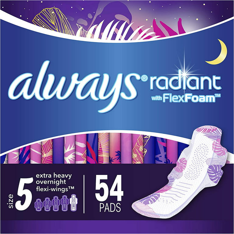 Radiant Pads: Size 3 Extra Heavy Flow With Wings Scented