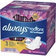 Always Radiant Pads With Wings Regular Absorbency Scented,15 ct
