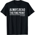 thumbnail image 1 of Always Read Fine Print We're Pregnant Reveal Announcement T-Shirt, 1 of 4