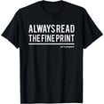 thumbnail image 1 of Always Read Fine Print We're Pregnant Reveal Announcement T-Shirt, 1 of 3