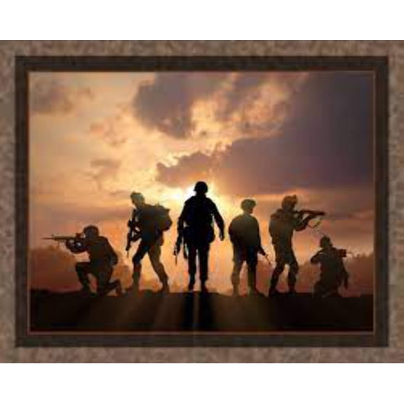 Always Ready to Defend Patriotic Panel Cotton Fabric